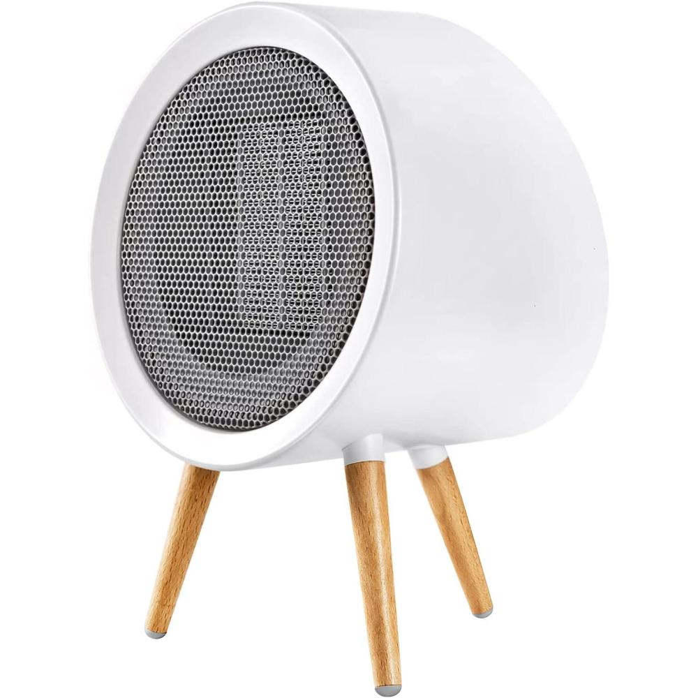 imageGaiatop Portable Space Heater for Indoor Use 1000W600W Small Electric Desk Heater for Bedroom or Office 2s PTC Ceramic Heating Overheat ampamp TipOver Protection Cute Gifts for Women Men CoworkersWhite