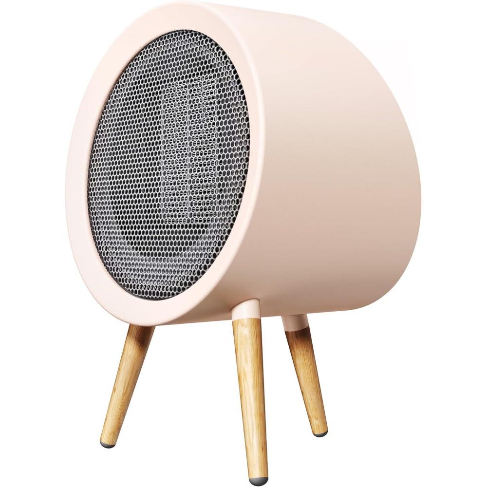 imageGaiatop Portable Space Heater for Indoor Use 1000W600W Small Electric Desk Heater for Bedroom or Office 2s PTC Ceramic Heating Overheat ampamp TipOver Protection Cute Gifts for Women Men CoworkersPink