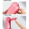 imageGAIATOP Portable Handheld Fan 3 IN 1 Mini Foldable Travel Fans 17H Max Cooling Time with Power Bank Pocket Design USB Rechargeable for Travel Concert Lash Makeup Summer Gifts for Women Girl WhiteRose