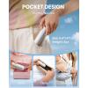 imageGAIATOP Portable Handheld Fan 3 IN 1 Mini Foldable Travel Fans 17H Max Cooling Time with Power Bank Pocket Design USB Rechargeable for Travel Concert Lash Makeup Summer Gifts for Women Girl WhiteWhite