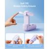 imageGAIATOP Portable Handheld Fan 3 IN 1 Mini Foldable Travel Fans 17H Max Cooling Time with Power Bank Pocket Design USB Rechargeable for Travel Concert Lash Makeup Summer Gifts for Women Girl WhitePurple