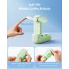 imageGAIATOP Portable Handheld Fan 3 IN 1 Mini Foldable Travel Fans 17H Max Cooling Time with Power Bank Pocket Design USB Rechargeable for Travel Concert Lash Makeup Summer Gifts for Women Girl WhiteGreen