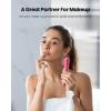 imageGAIATOP Portable Handheld Fan 3 IN 1 Mini Foldable Travel Fans 17H Max Cooling Time with Power Bank Pocket Design USB Rechargeable for Travel Concert Lash Makeup Summer Gifts for Women Girl WhiteRose