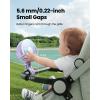 imageGaiatop Baby Stroller Fan 4000mAh Oscillating Mini Portable Fan with Light 4 Speeds Battery Operated Small Handheld Desk Fan 360 Rotate Flexible Tripod Clip On Fan for Car Seat Crib Travel PinkPurple