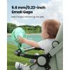 imageGaiatop Baby Stroller Fan 4000mAh Oscillating Mini Portable Fan with Light 4 Speeds Battery Operated Small Handheld Desk Fan 360 Rotate Flexible Tripod Clip On Fan for Car Seat Crib Travel PinkGreen