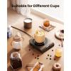 imageGaiatop Coffee Mug Warmer 3 Temperature Settings 210H Auto Shut Off and Warm Strip Indicator Lights 50W Cup Warmers Fast Heating Plate with Digital Display for Tea Milk Cocoa Candle WoodWood