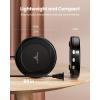 imageGaiatop Coffee Mug Warmer for Desk 3 Temp Settings 29Hrs Timer 3 Colorful Romantic Atmosphere Light Modes Beverage Heating Plate with Digital Display for Candle Tea Milk WoodBlack