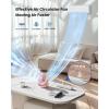 imageGaiatop Desk Fan 5Inch Portable Electric Table Desktop Air Circulator Fans Small but Powerful with 3 Speed 360 Adjustable Tilt for Cooling Home Dorm Office Bedroom Bathroom Kitchen BeigePink