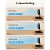 imageGaiatop Foldable Small Desk Fan 6000mAh Battery Powered Portable Fan with LED Night Light USB Rechargeable Bedroom Office Dorm Travel Camping Essentials Summer Gifts for Women Men Teens BlackBlack