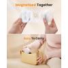 imageGaiatop Hand Warmers Rechargeable 2 Pack Cute Cat Paw Design 3 Levels Magnetic Electric Pocket Heater Reusable Portable Hot Hands Gifts for Women Men Cat LoverWhite