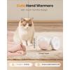 imageGaiatop Hand Warmers Rechargeable 2 Pack Cute Cat Paw Design 3 Levels Magnetic Electric Pocket Heater Reusable Portable Hot Hands Gifts for Women Men Cat LoverWhite