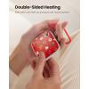 imageGaiatop Hand Warmers Rechargeable DoubleSided Hot Hands with Flashlight Wrist Strap Reusable Portable Pocket Electric Heater Gifts for Women MenChristmas Red