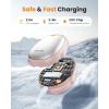 imageGaiatop Magnetic Hand Warmers Rechargeable 2 Pack 3 Settings PocketSized Cute Penguin Fast Hot Hands Reusable Portable Electric Heater for Camping Hunting Golf Gifts for Women MenPink