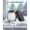 imageGaiatop Magnetic Hand Warmers Rechargeable 2 Pack 3 Settings PocketSized Cute Penguin Fast Hot Hands Reusable Portable Electric Heater for Camping Hunting Golf Gifts for Women MenBlack