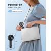 imageGaiatop Mini Portable Handheld Fan 3 Speed Powerful Battery Operated Small USB Rechargeable Personal Fans for Makeup Eyelash Camping Beach Airplane Travel Essentials for Women Girls BlackBlack