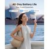 imageGaiatop Mini Portable Handheld Fan 3 Speed Powerful Battery Operated Small USB Rechargeable Personal Fans for Makeup Eyelash Camping Beach Airplane Travel Essentials for Women Girls BlackPink