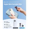 imageGaiatop Mini Portable Handheld Fan 4000mAh 15h Max Runtime Personal Turbo Fans Pocket Size High Speed 1100 Adjustable Small Hand Fan Outdoor Travel Concert Essentials Gifts for Women Men PinkMetallic Purple