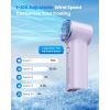 imageGaiatop Mini Portable Handheld Fan 4000mAh 15h Max Runtime Personal Turbo Fans Pocket Size High Speed 1100 Adjustable Small Hand Fan Outdoor Travel Concert Essentials Gifts for Women Men PinkPurple