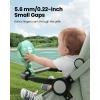 imageGaiatop Mini Portable Stroller Fan Battery Operated Small Clip on Detachable 3 Speed Rechargeable 360 Rotate Flexible Tripod Better Cooling for Car Seat Crib Treadmill Travel Bluegreen