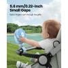 imageGaiatop Mini Portable Stroller Fan Battery Operated Small Clip on Detachable 3 Speed Rechargeable 360 Rotate Flexible Tripod Better Cooling for Car Seat Crib Treadmill Travel Blueblue