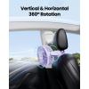 imageGaiatop Mini Portable Stroller Fan Battery Operated Small Clip on Detachable 3 Speed Rechargeable 360 Rotate Flexible Tripod Better Cooling for Car Seat Crib Treadmill Travel Bluepurple