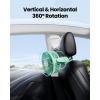 imageGaiatop Mini Portable Stroller Fan Battery Operated Small Clip on Detachable 3 Speed Rechargeable 360 Rotate Flexible Tripod Better Cooling for Car Seat Crib Treadmill Travel Bluegreen