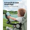imageGaiatop Mini Portable Stroller Fan Battery Operated Small Clip on Detachable 3 Speed Rechargeable 360 Rotate Flexible Tripod Better Cooling for Car Seat Crib Treadmill Travel Blueblack