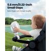 imageGaiatop Mini Portable Stroller Fan Battery Operated Small Clip on Detachable 3 Speed Rechargeable 360 Rotate Flexible Tripod Better Cooling for Car Seat Crib Treadmill Travel Bluewhite