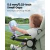 imageGaiatop Mini Portable Stroller Fan Battery Operated Small Clip on Detachable 3 Speed Rechargeable 360 Rotate Flexible Tripod Better Cooling for Car Seat Crib Treadmill Travel Bluepurple