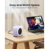 imageGaiatop Mini Space Heater Lightweight PTC Ceramic Fast Heating 500W Energy Efficient for Indoor Use Overheating ampamp 45 TipOver Protection Portable Desk Electric Heaters for Office Home BlackPurple