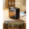 imageGaiatop Mini Space Heater Lightweight PTC Ceramic Fast Heating 500W Energy Efficient for Indoor Use Overheating ampamp 45 TipOver Protection Portable Desk Electric Heaters for Office Home BlackBlack