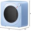 imageGaiatop Mini Space Heater Lightweight PTC Ceramic Fast Heating 500W Energy Efficient for Indoor Use Overheating ampamp 45 TipOver Protection Portable Desk Electric Heaters for Office Home BlackBlue