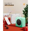 imageGaiatop Mini Space Heater Lightweight PTC Ceramic Fast Heating 500W Energy Efficient for Indoor Use Overheating ampamp 45 TipOver Protection Portable Desk Electric Heaters for Office Home BlackGreen