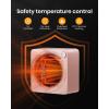 imageGaiatop Mini Space Heater Lightweight PTC Ceramic Fast Heating 500W Energy Efficient for Indoor Use Overheating ampamp 45 TipOver Protection Portable Desk Electric Heaters for Office Home BlackPink