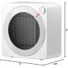 imageGaiatop Mini Space Heater Lightweight PTC Ceramic Fast Heating 500W Energy Efficient for Indoor Use Overheating ampamp 45 TipOver Protection Portable Desk Electric Heaters for Office Home BlackWhite