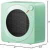 imageGaiatop Mini Space Heater Lightweight PTC Ceramic Fast Heating 500W Energy Efficient for Indoor Use Overheating ampamp 45 TipOver Protection Portable Desk Electric Heaters for Office Home BlackGreen