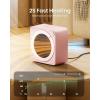 imageGaiatop Mini Space Heater Lightweight PTC Ceramic Fast Heating 500W Energy Efficient for Indoor Use Overheating ampamp 45 TipOver Protection Portable Desk Electric Heaters for Office Home BlackPink