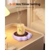 imageGaiatop Mug Warmer 50W Cute Cat Paw Cup Warmers 3 Temp Settings 210H Auto Shut Off Coffee Accessories Keep Beverage Hot for Desk and Home Use Large Heated Plate for Milk Tea Cocoa Candle BlackPurple