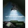 imageGaiatop Portable Camping Fan with LED Lantern 360Rotation and Clip on for Desk 4000mAh USB Rechargeable Battery Powered Digital Display and Hanging Hook for Tent Outdoor Travel Bedroom BlackBlack