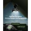 imageGaiatop Portable Camping Fan with LED Lantern Power Display 360 Head Rotation Hanging Hook for Tent 3 Speed Quiet Rechargeable 4000mAh Battery Operated USB Fans for Indoor Outdoor Travel BlackBlack