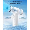 imageGaiatop Portable Handheld Mini Fan 21 Working Hours 6 Speeds Rechargeable Battery Operated 180 Foldable with LED Display Small Desk Personal Fan for Women Gifts Travel Working PurpleWhite