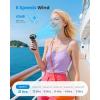 imageGaiatop Portable Handheld Mini Fan 21 Working Hours 6 Speeds Rechargeable Battery Operated 180 Foldable with LED Display Small Desk Personal Fan for Women Gifts Travel Working PurpleBlack