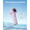 imageGaiatop Portable Handheld Turbo Fan 1100 Adjustable High Speeds 320Hrs Cooling Times 4800mAh USB Rechargeable Portable Small Hand Fans with Lanyard for Outdoor Travel Home Make Up PurplePurple