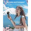 imageGaiatop Portable Handheld Turbo Fan 1100 Adjustable High Speeds 320Hrs Cooling Times 4800mAh USB Rechargeable Portable Small Hand Fans with Lanyard for Outdoor Travel Home Make Up PurpleBlack