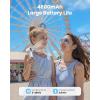imageGaiatop Portable Handheld Turbo Fan 1100 Adjustable High Speeds 320Hrs Cooling Times 4800mAh USB Rechargeable Portable Small Hand Fans with Lanyard for Outdoor Travel Home Make Up PurpleWhite