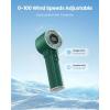 imageGaiatop Portable Handheld Turbo Fan 1100 Adjustable High Speeds 320Hrs Cooling Times 4800mAh USB Rechargeable Portable Small Hand Fans with Lanyard for Outdoor Travel Home Make Up PurpleArmy Green