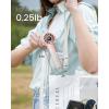 imageGaiatop Portable Mini Fan 3 Speed Handheld Fans with Power Display Flashlight USB Rechargeable Battery Lightweight Personal Cooling for Women Men Indoor Outdoor Travel BlackPink