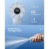 imageGaiatop Portable Mini Fan 3 Speed Handheld Fans with Power Display Flashlight USB Rechargeable Battery Lightweight Personal Cooling for Women Men Indoor Outdoor Travel BlackWhite