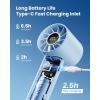 imageGaiatop Portable Mini Fan 3 Speed Handheld Fans with Power Display Flashlight USB Rechargeable Battery Lightweight Personal Cooling for Women Men Indoor Outdoor Travel BlackBlue