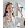 imageGaiatop Portable Mini Fan 3 Speed Handheld Fans with Power Display Flashlight USB Rechargeable Battery Lightweight Personal Cooling for Women Men Indoor Outdoor Travel BlackPurple